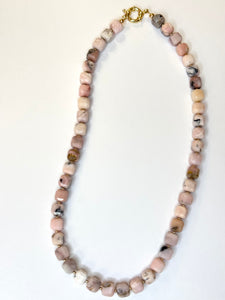 the square gemstone necklace