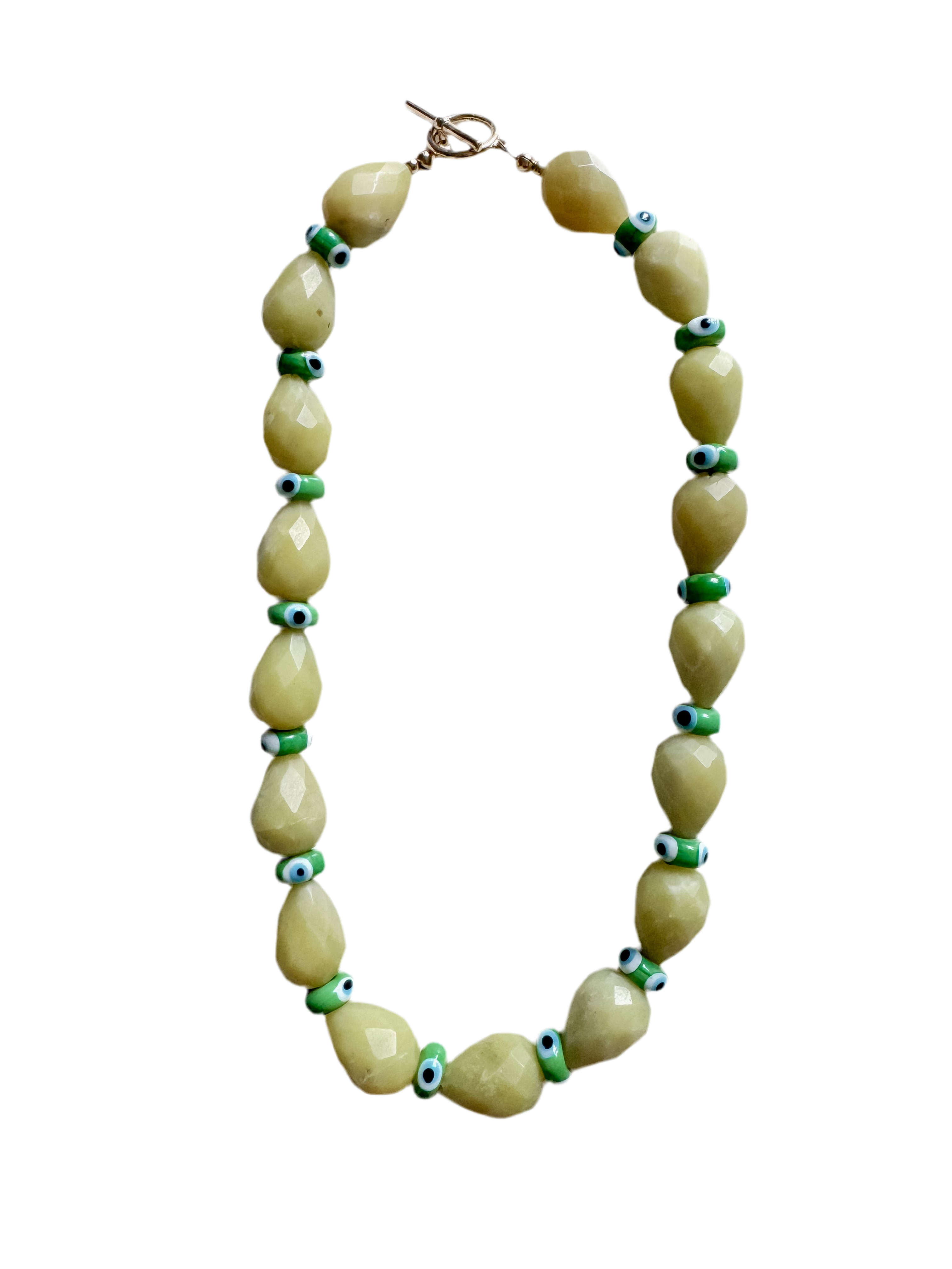 the evil eye gemstone necklace
