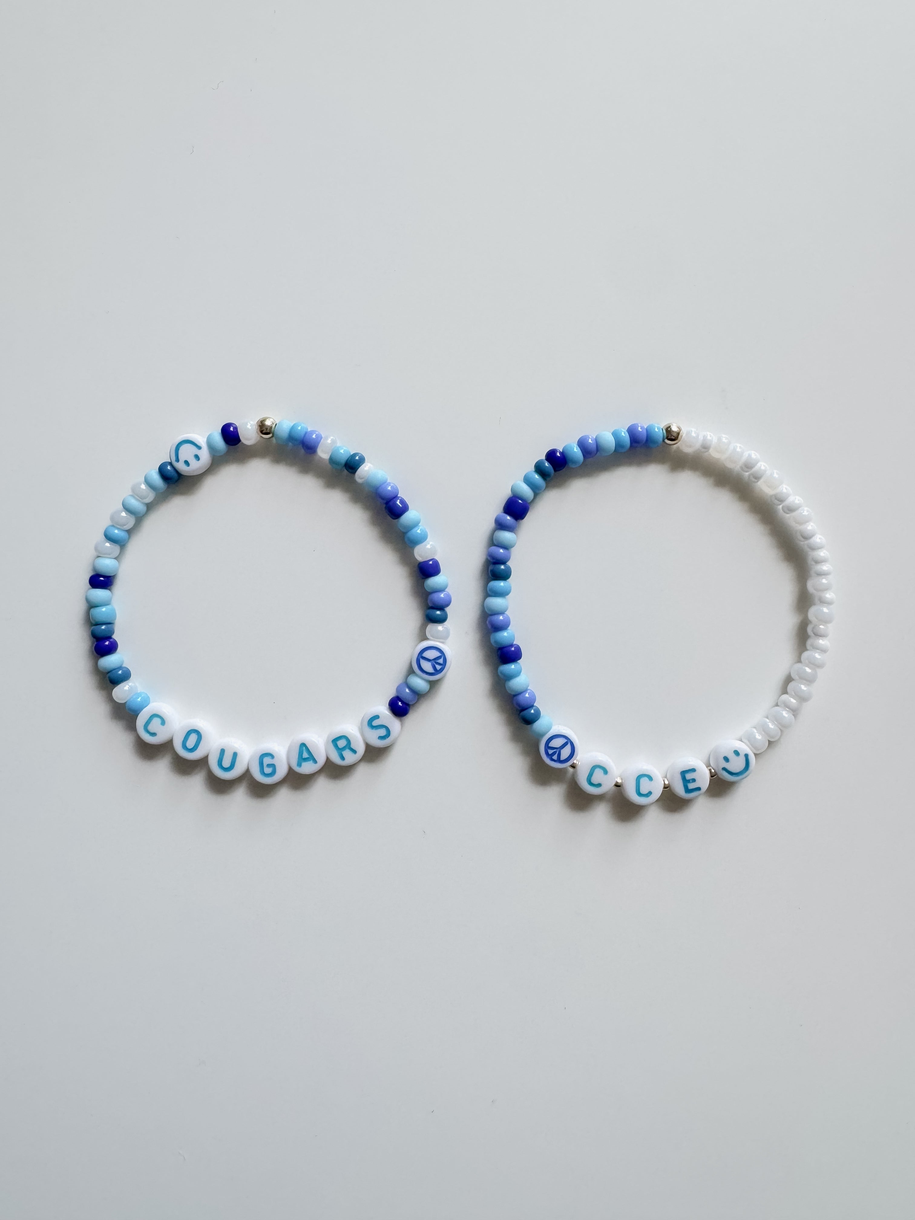 school spirit bracelet set —  canyon creek elementary