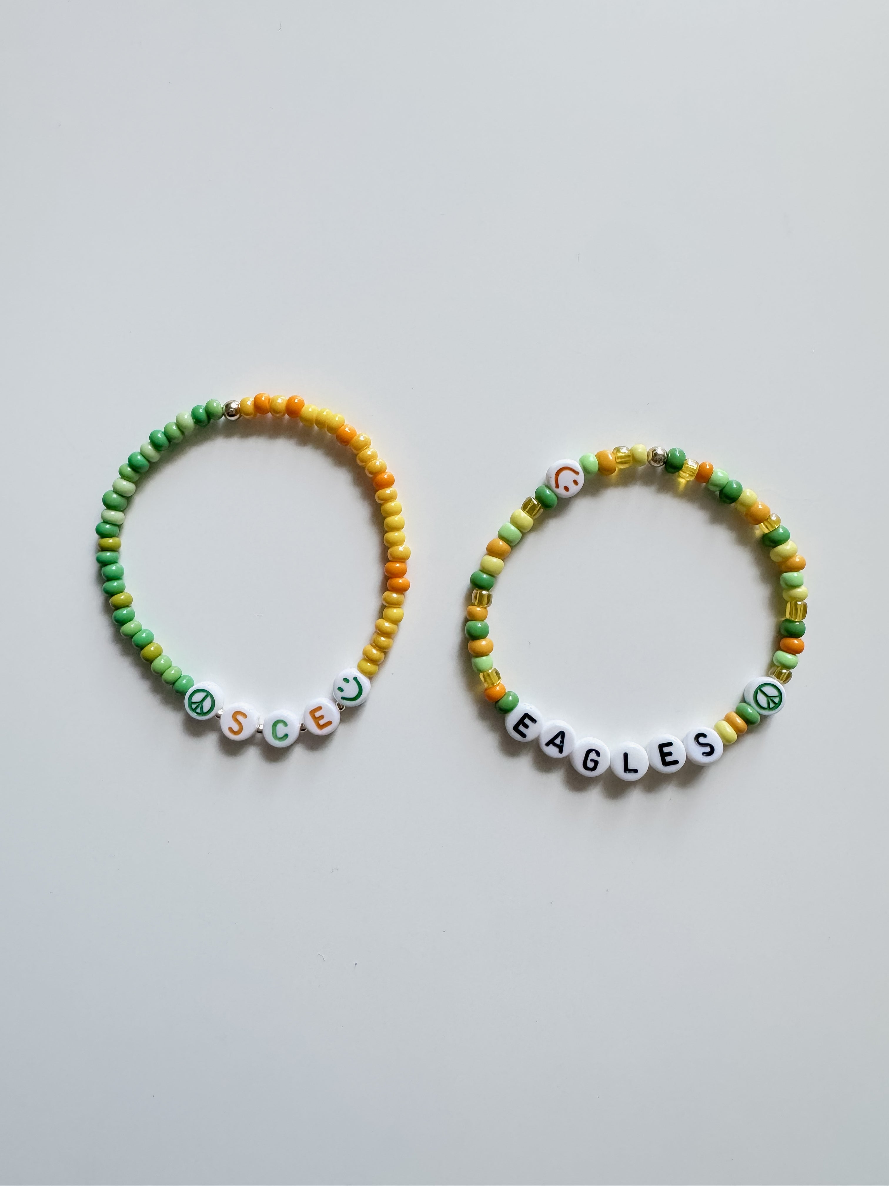 school spirit bracelet set —  spring creek elementary