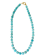 the square gemstone necklace
