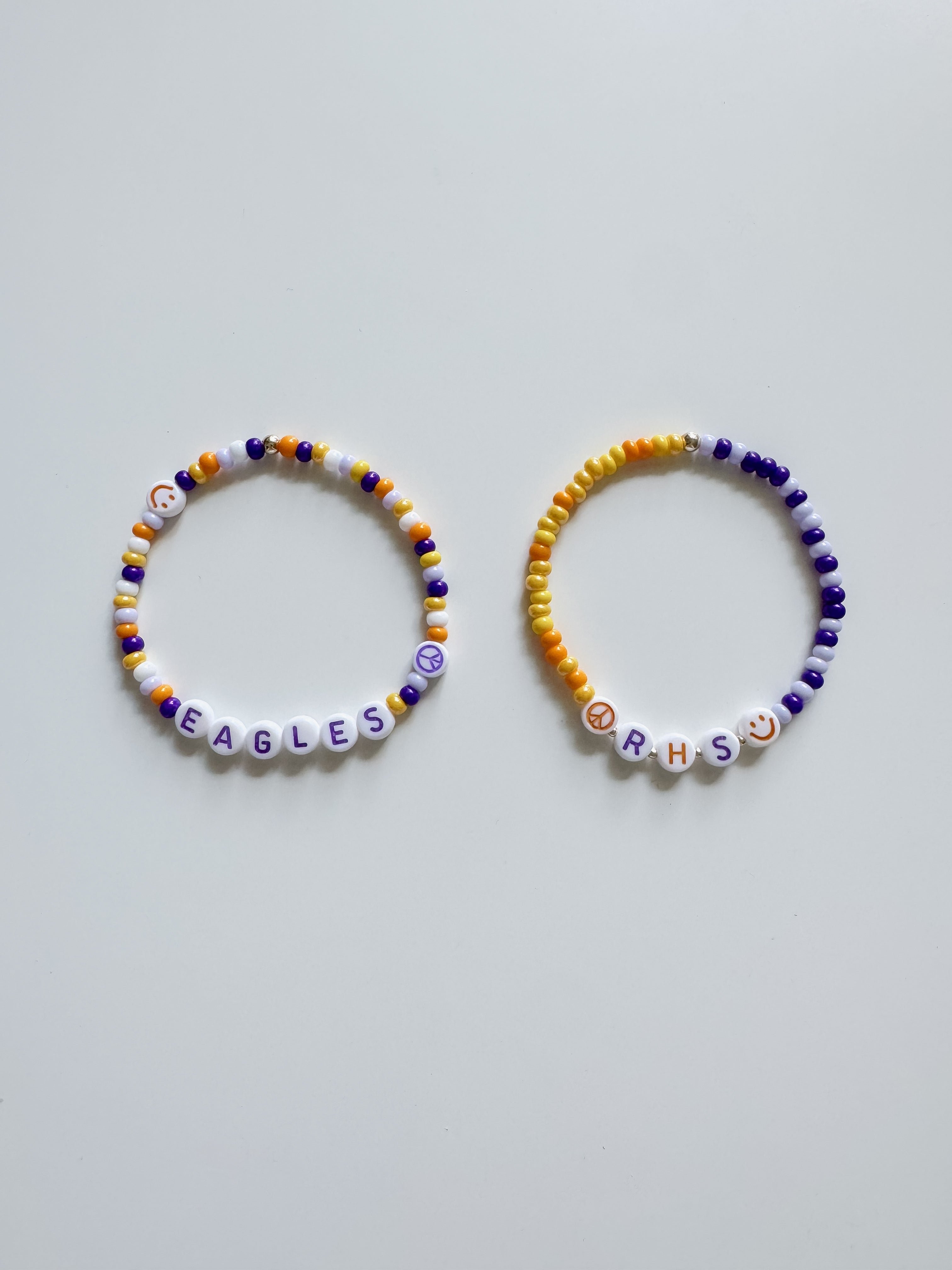 school spirit bracelet set —  richardson high school
