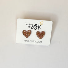 Load image into Gallery viewer, the colorful heart stud earring