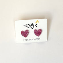 Load image into Gallery viewer, the colorful heart stud earring