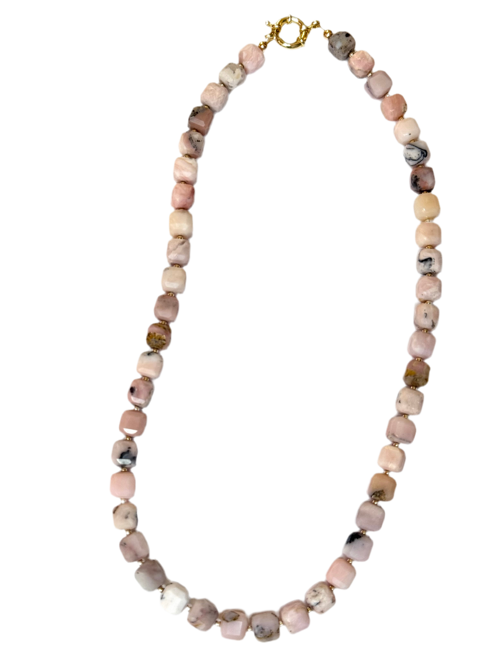 the square gemstone necklace
