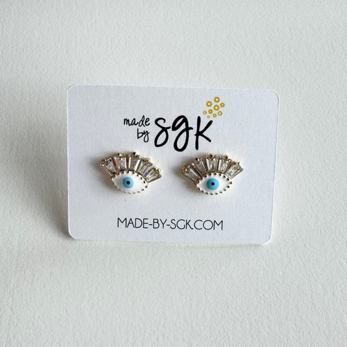 the evil eye stud earring