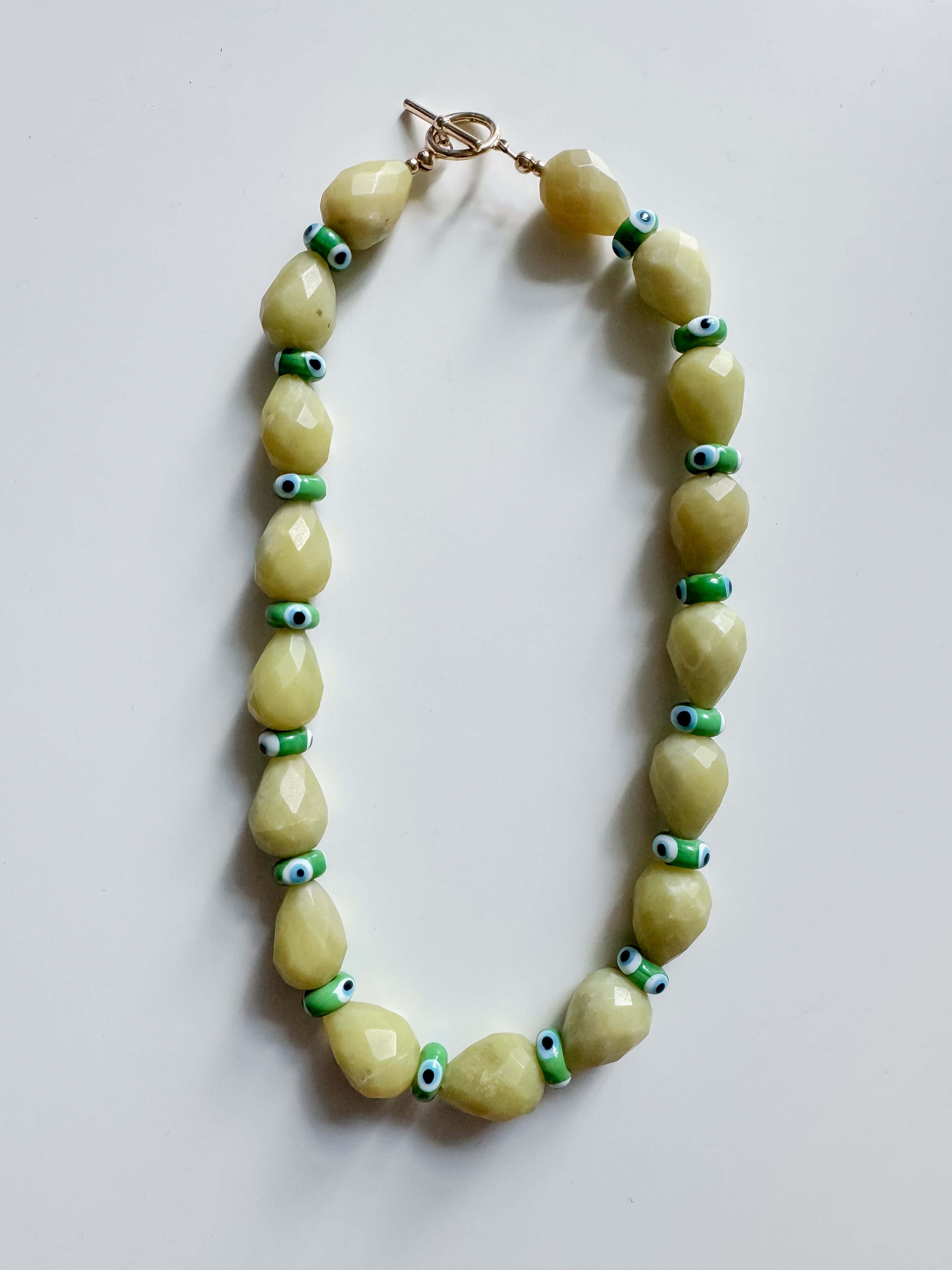 the evil eye gemstone necklace