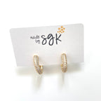 the crystal teeny hoop
