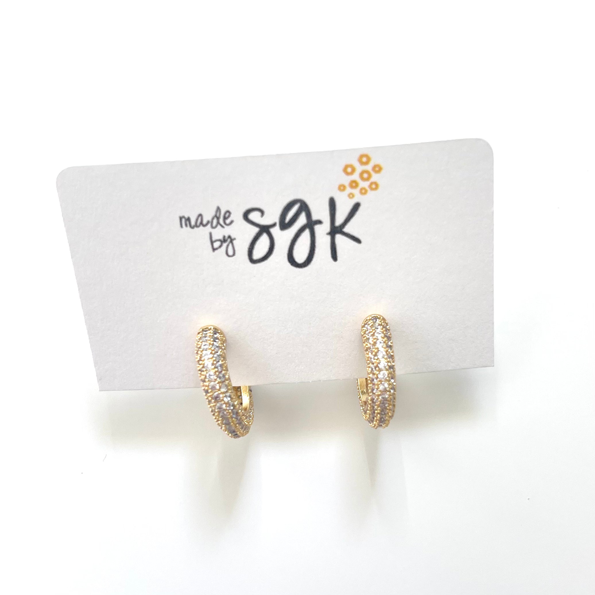 the crystal teeny hoop