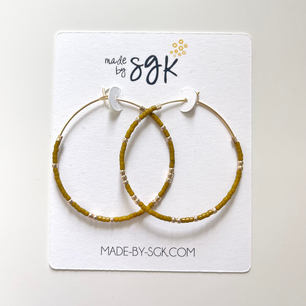 the teeny beaded hoop