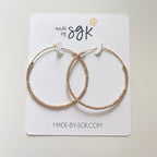 the teeny beaded hoop