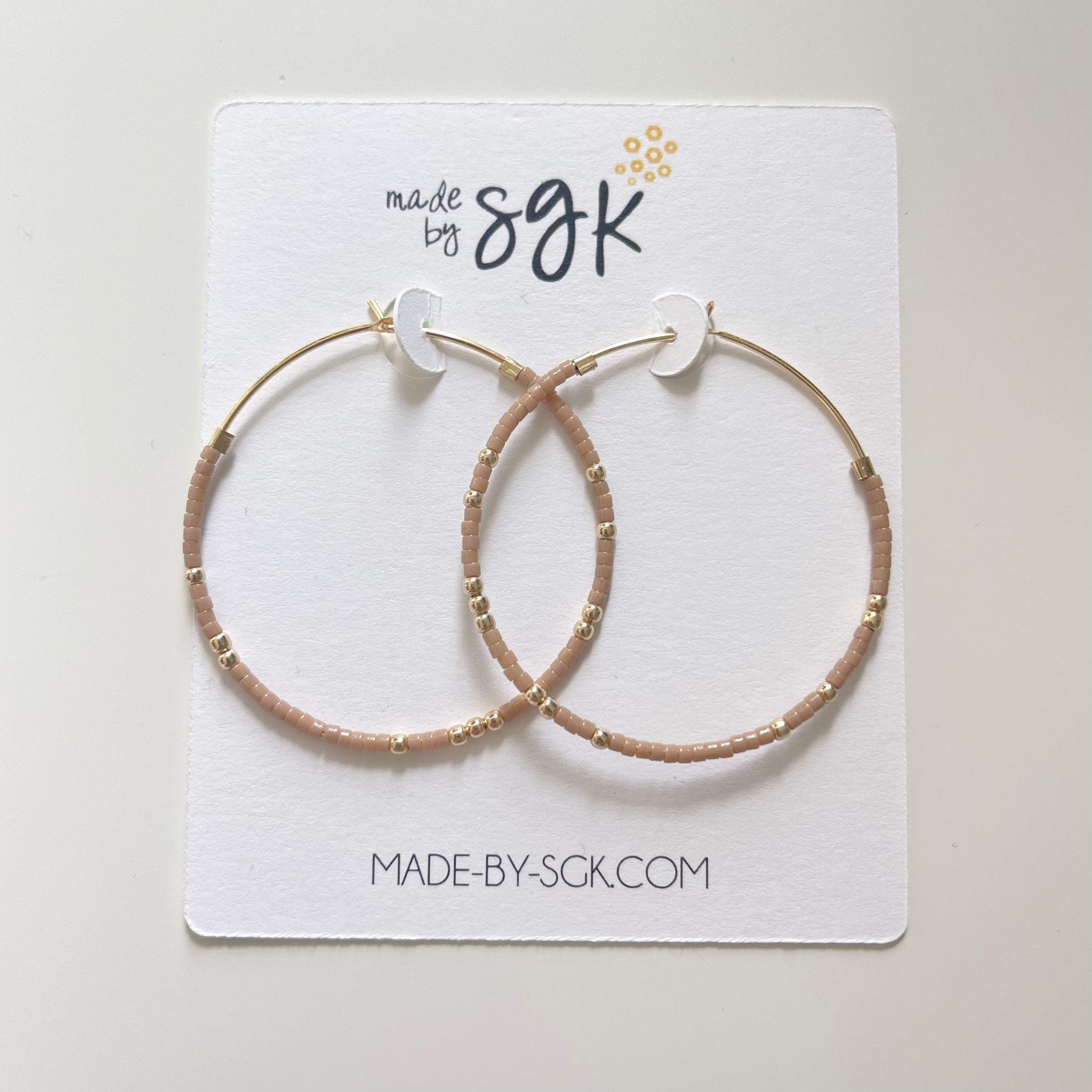 the teeny beaded hoop