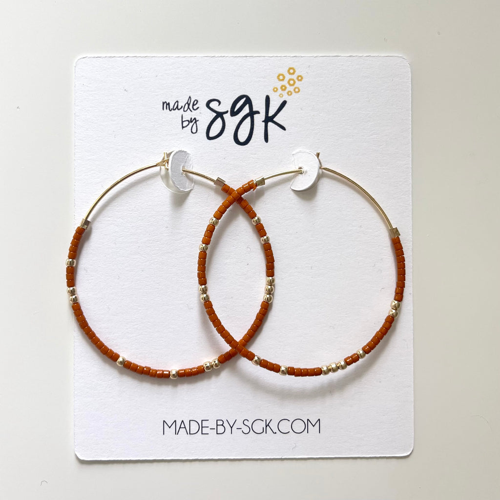 the teeny beaded hoop