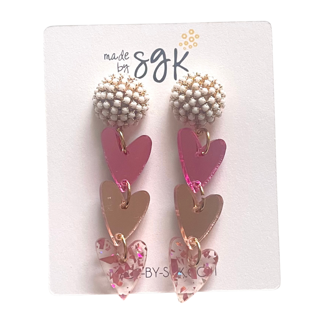 the glitter of hearts earring