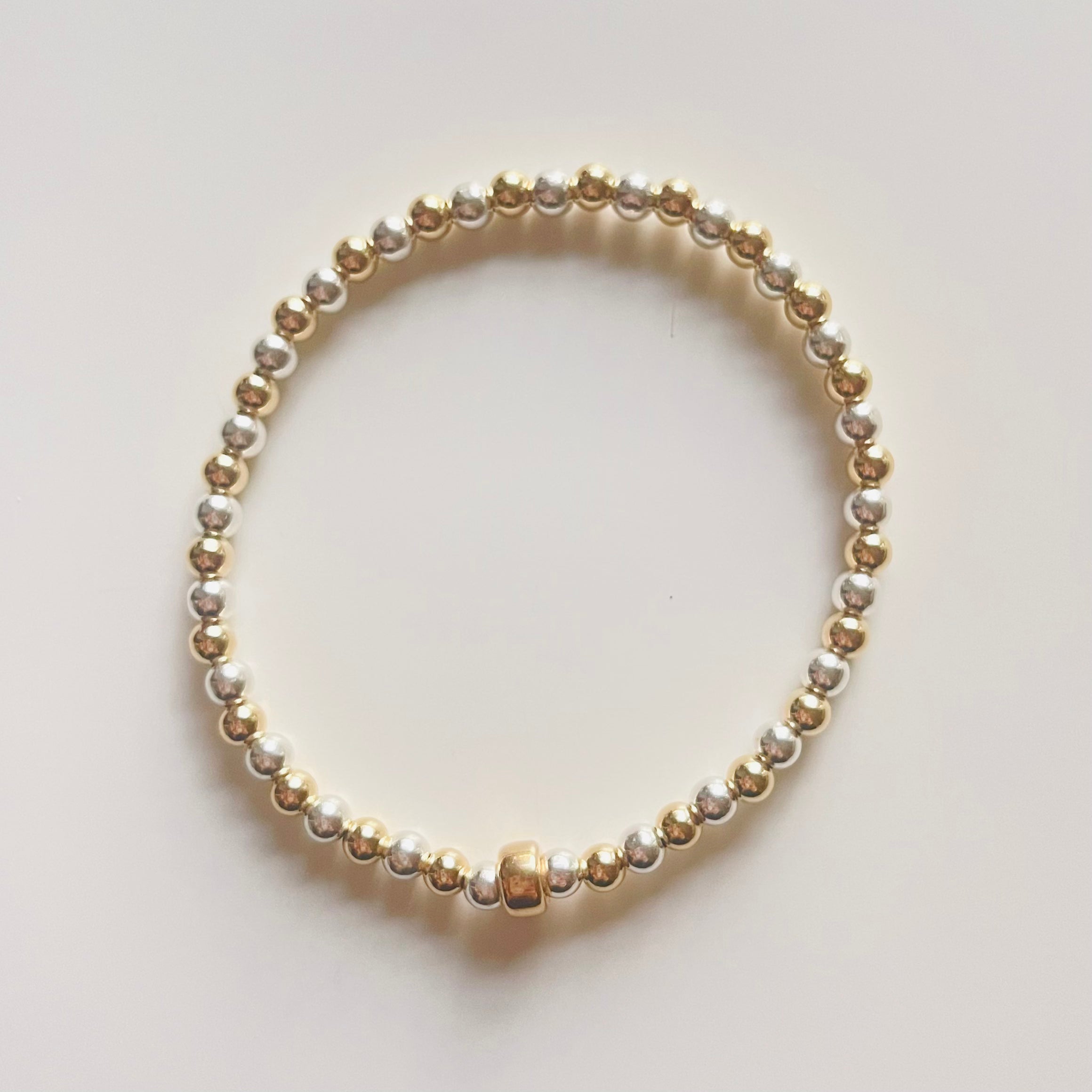 the silvergold plain bracelet