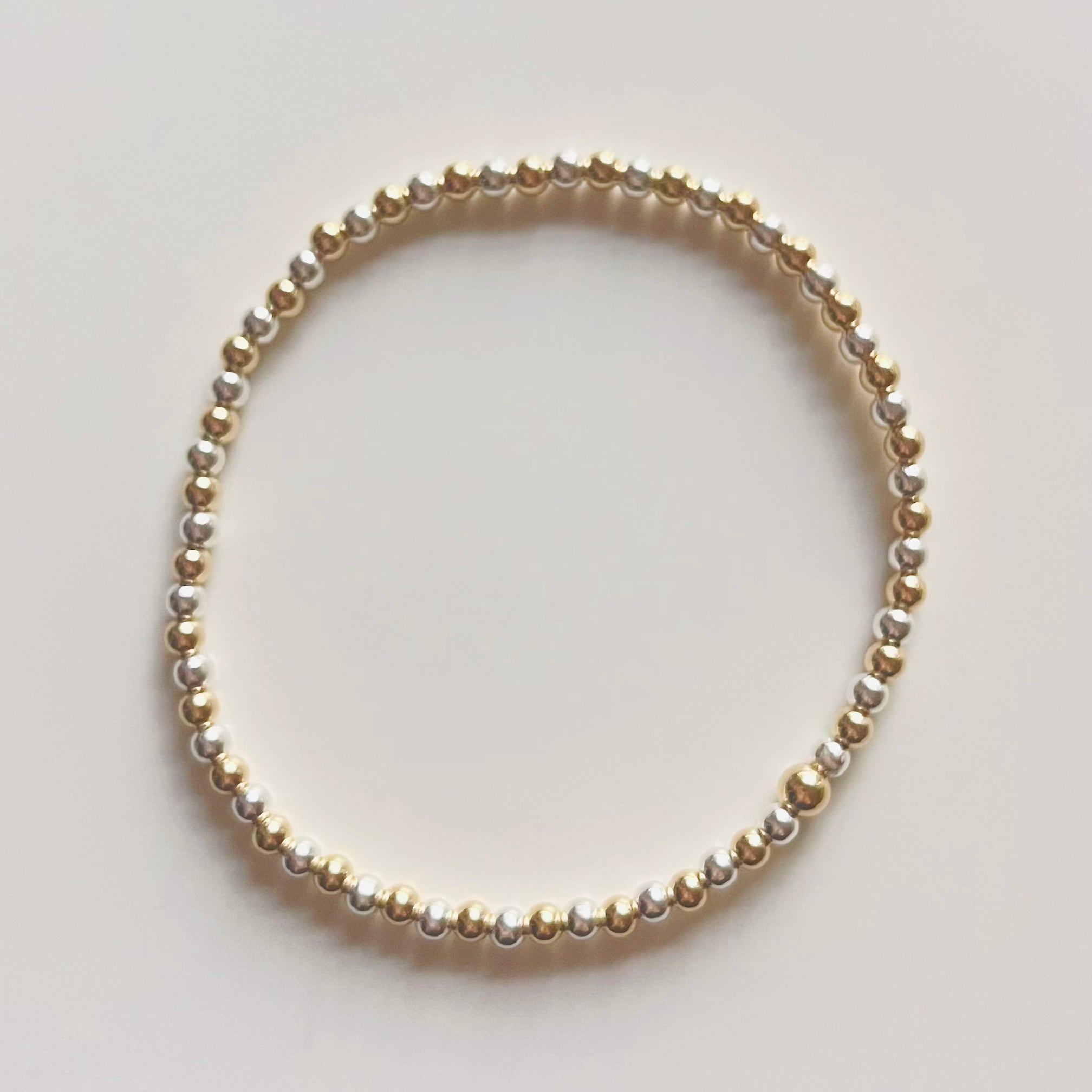 the silvergold plain bracelet