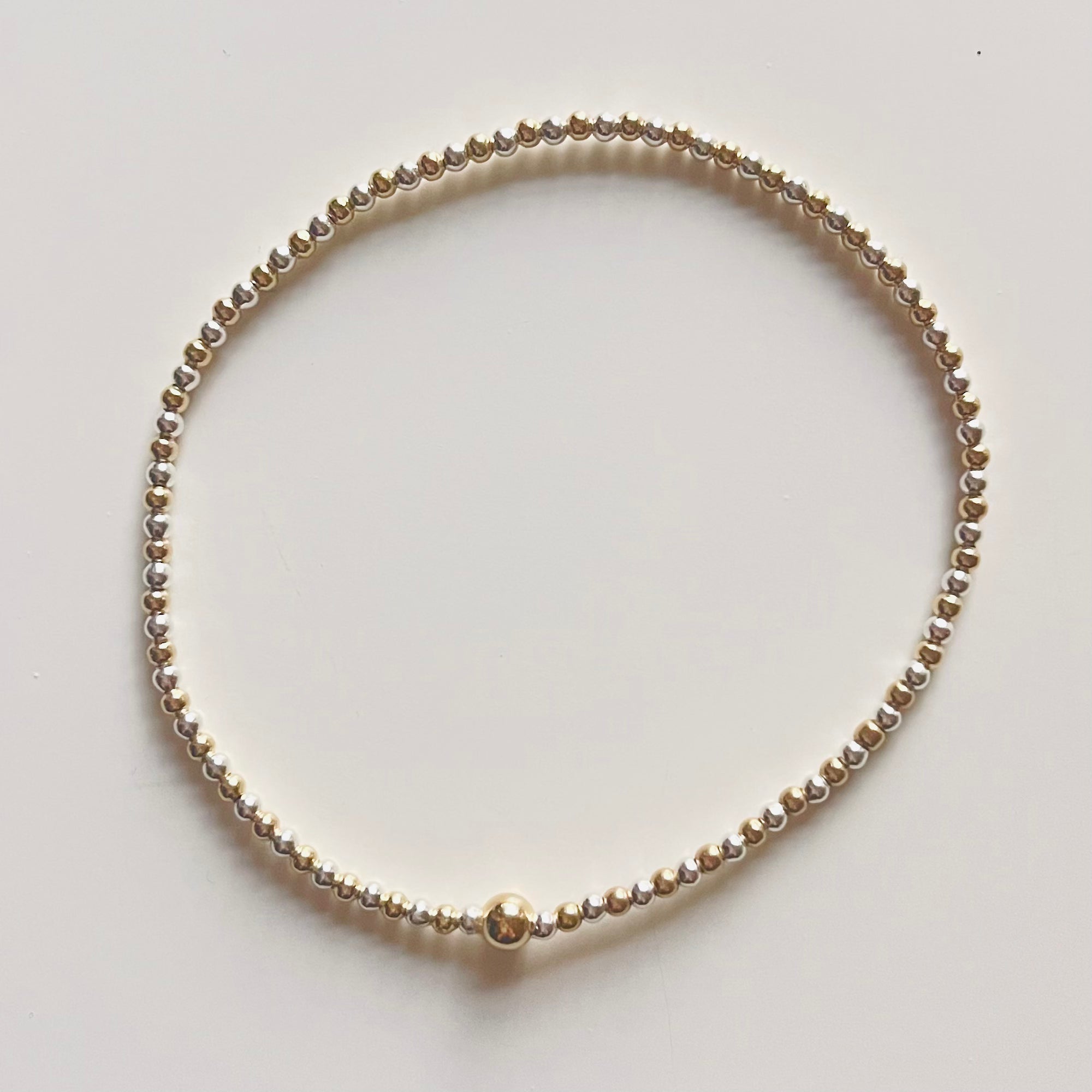 the silvergold plain bracelet