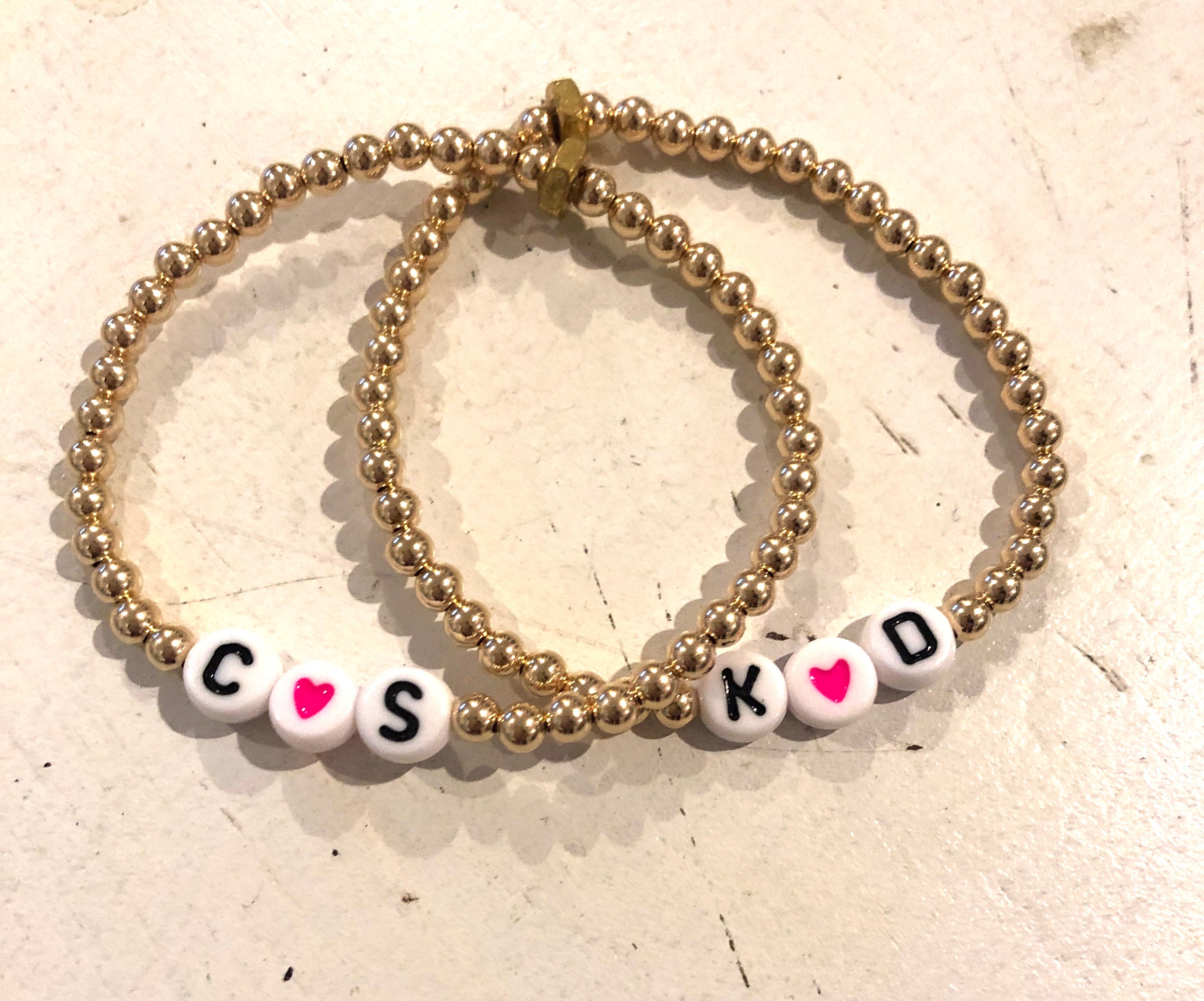 the letter bracelet