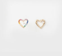 Load image into Gallery viewer, the rainbow heart stud